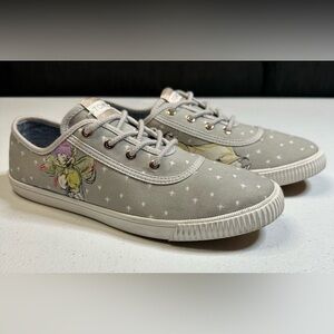 TOMS x Disney Grey Seven Dwarfs Printed Canvas Shoe Size‎ 7.5